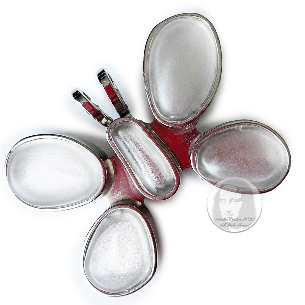 Rebecca Collins Butterfly Brooch Clip Pendant for Neiman Marcus Ornament Y2K